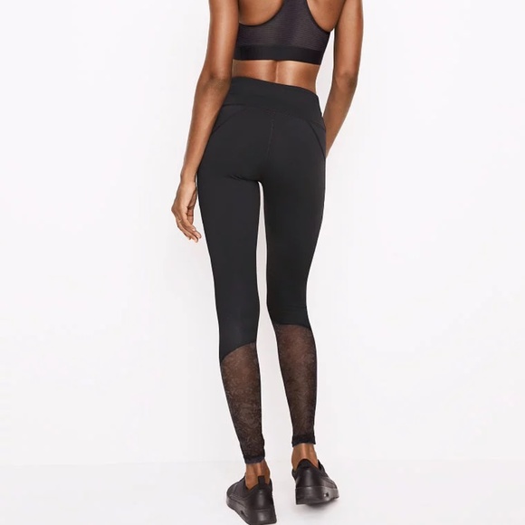 Victoria's Secret Pants - Victoria’s Secret Knockout Black Mesh Leggings M